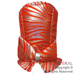 SOMBRERO GALERA TORNASOLADA CON MO�O ROJO x 1